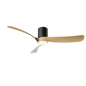 Lustra LED cu Ventilator si telecomanda NEMO G negru/lemn - Img 2