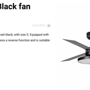 Lustra LED cu Ventilator tavan si telecomanda CRUISER TAK S negru 3000K - Img 2