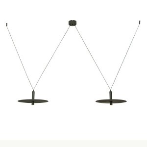 Lustra LED decorativa design modern Kurt 2L negru