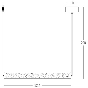 Lustra LED, Design Liniar, ALABASTER- BLACK, ZB-2538 170025 universul-luminii.ro