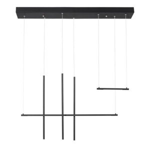 Lustra LED design liniar ELETTRA negru
