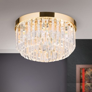Lustra LED design LUX PRISM 35cm, 24K gold plated 197335 universul-luminii.ro