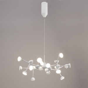 Lustra LED design modern ADN alb Medium - Img 7