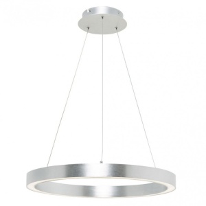 Lustra LED design modern circular CARLO argintiu, diametru 50cm - Img 1