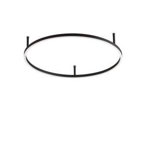 Lustra LED design modern geometric ORACLE SLIM PL D070 ROUND 3000K ON-OFF BK - Img 1