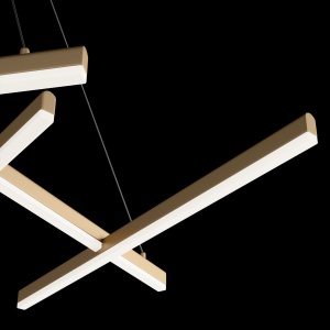 Lustra LED design modern Line auriu mat, 4000K 201015 universul-luminii.ro