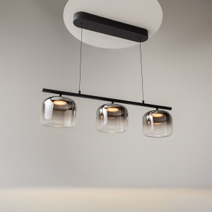 Lustra LED design modern Spirito negru - Img 2
