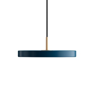 Lustra LED design scandinav Asteria mini - petrol blue/ auriu 89495 universul-luminii.ro