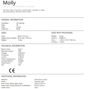 Lustra LED design ultra-modern Molly crom SV-763824 70695 universul-luminii.ro