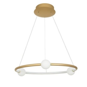 Lustra LED dimabila cu telecomanda design modern Celia auriu