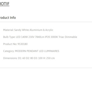 Lustra LED dimabila design circular MOTIF 3 ring alb - Img 5