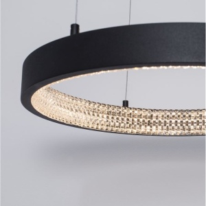 Lustra LED dimabila, design modern PRESTON, 40cm negru NVL-9865140 172745 universul-luminii.ro