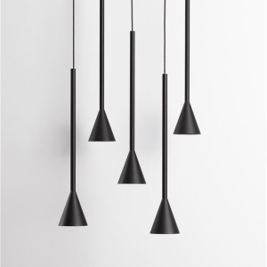 Lustra LED dimabila suspendata NET negru - Img 3