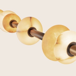 Lustra LED dsuspendata decorativa SOL Alabaster - Img 6