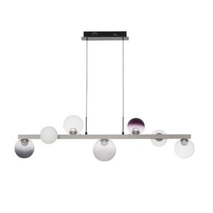 Lustra LED globuri sticla colorata SILENZIO