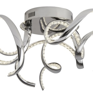 Lustra LED moderna design cromat Twirls 38W 9233-3CC SRT - Img 3