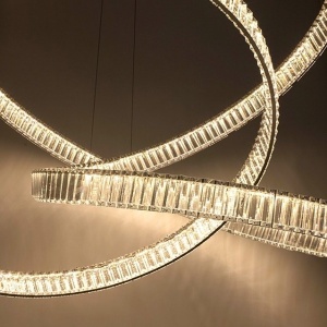 Lustra LED moderna design deosebit CHARMES 130 crom 137545 universul-luminii.ro