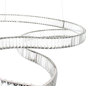 Lustra LED moderna design deosebit CHARMES 160A crom - Img 7