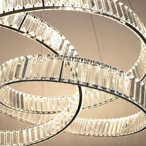 Lustra LED moderna design deosebit CHARMES 80 crom - Img 8