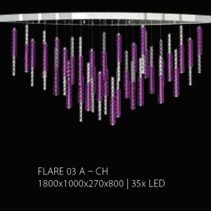 Lustra LED moderna Vision design LUX Flare 03 48035 universul-luminii.ro