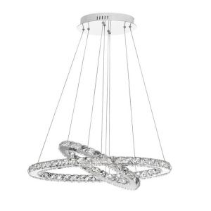 Lustra LED ovala cristal Celine 66x44cm NVL-7403001