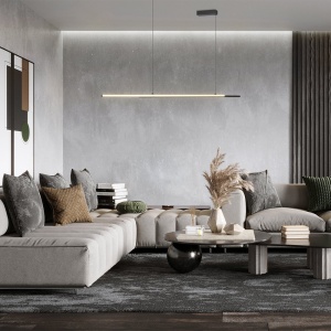Lustra LED, pendul design modern Halo negru 118955 universul-luminii.ro