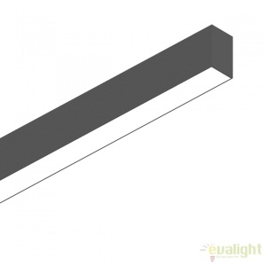 Lustra LED profesionala 36W 3000K FLUO WIDE 1800 neagra 192567