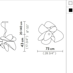 Lustra LED realizata manual La Belle Étoile White 124195 universul-luminii.ro