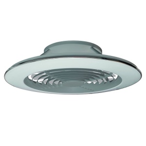 Lustra LED Smart cu Ventilator si telecomanda ALISIO XL argintiu