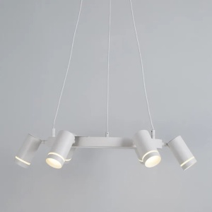 Lustra LED suspendata cu 6 spoturi directionabile, Laser alb - Img 3