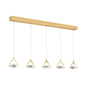 Lustra LED suspendata cu cristal K9 design lux MOON 5L 156305 universul-luminii.ro