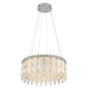 Lustra LED suspendata cu telecomanda KLUNKA crom 620935 universul-luminii.ro