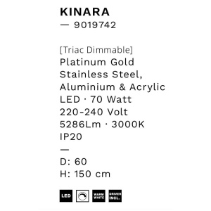 Lustra LED suspendata deosebita design modern KLEPSIDRA, 41cm 158155 universul-luminii.ro