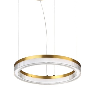 Lustra LED suspendata design circular CROWN SP D40 OTTONE
