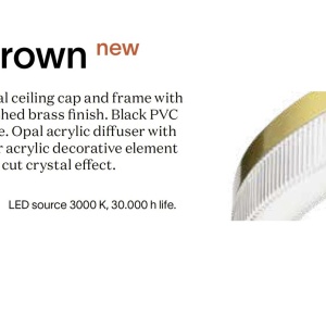 Lustra LED suspendata design circular Crown sp d80 alama - Img 4