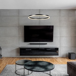 Lustra LED suspendata design circular Isaure, 60cm - Img 2