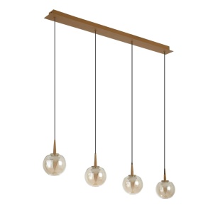 Lustra LED suspendata design decorativ ANDROMEDA auriu - Img 5