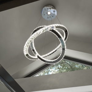 Lustra LED suspendata design elegant Clover 28W 8757-168CC SRT - Img 3