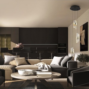 Lustra LED suspendata design elegant Iliada 3L - Img 2