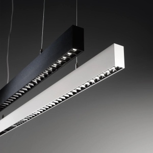 Lustra LED suspendata design liniar OFFICE SP WIDE 3000K NERO - Img 2