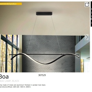 Lustra LED suspendata design modern Boa 206595 universul-luminii.ro