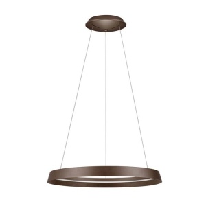 Lustra LED suspendata design modern circular ORMI coffee - Img 1