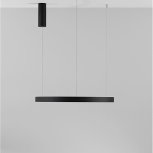 Lustra LED suspendata design modern circular PERRINE D-60cm neagra 175735 universul-luminii.ro