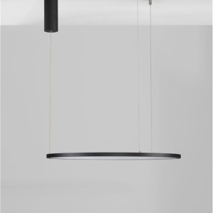 Lustra LED suspendata design modern circular TARQUIN D-60cm negru 205505 universul-luminii.ro