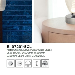 Lustra LED suspendata design modern Cyclone 5L 97291-5CL SRT - Img 3