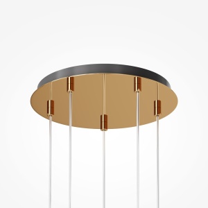 Lustra LED suspendata design modern decorativ Drop 5L auriu - Img 8