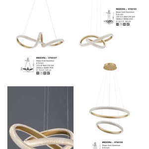 Lustra LED suspendata design modern MEDORA 41,5W 205295 universul-luminii.ro