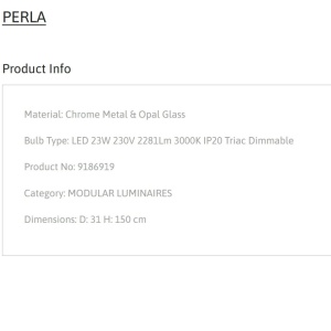Lustra LED suspendata design modern PERLA - Img 4