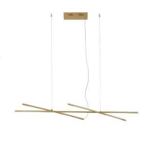 Lustra LED suspendata design modern RACCIO aurie - Img 1