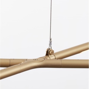 Lustra LED suspendata design modern RACCIO aurie - Img 8